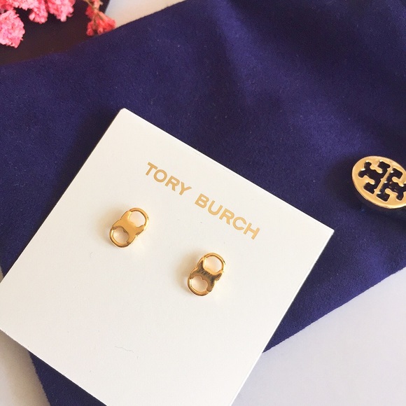 🆕 Tory Burch Gemini link stud earrings - Picture 2 of 6